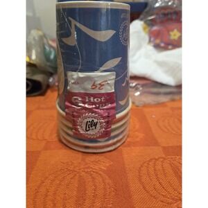 Vintage Lily 5 oz Paper Cups Count of 6 1950's 1960's Retro Special